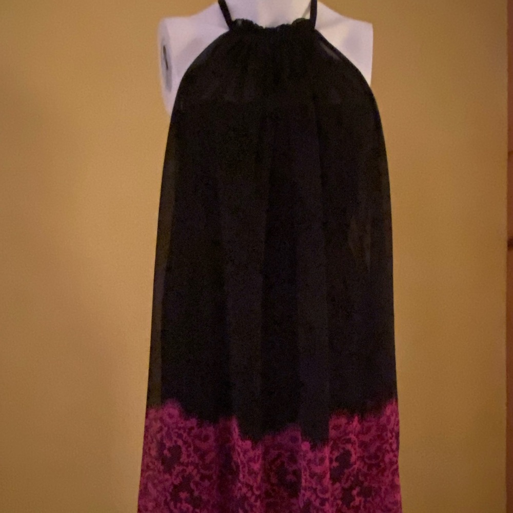 Cocktail dress with faux lace detail